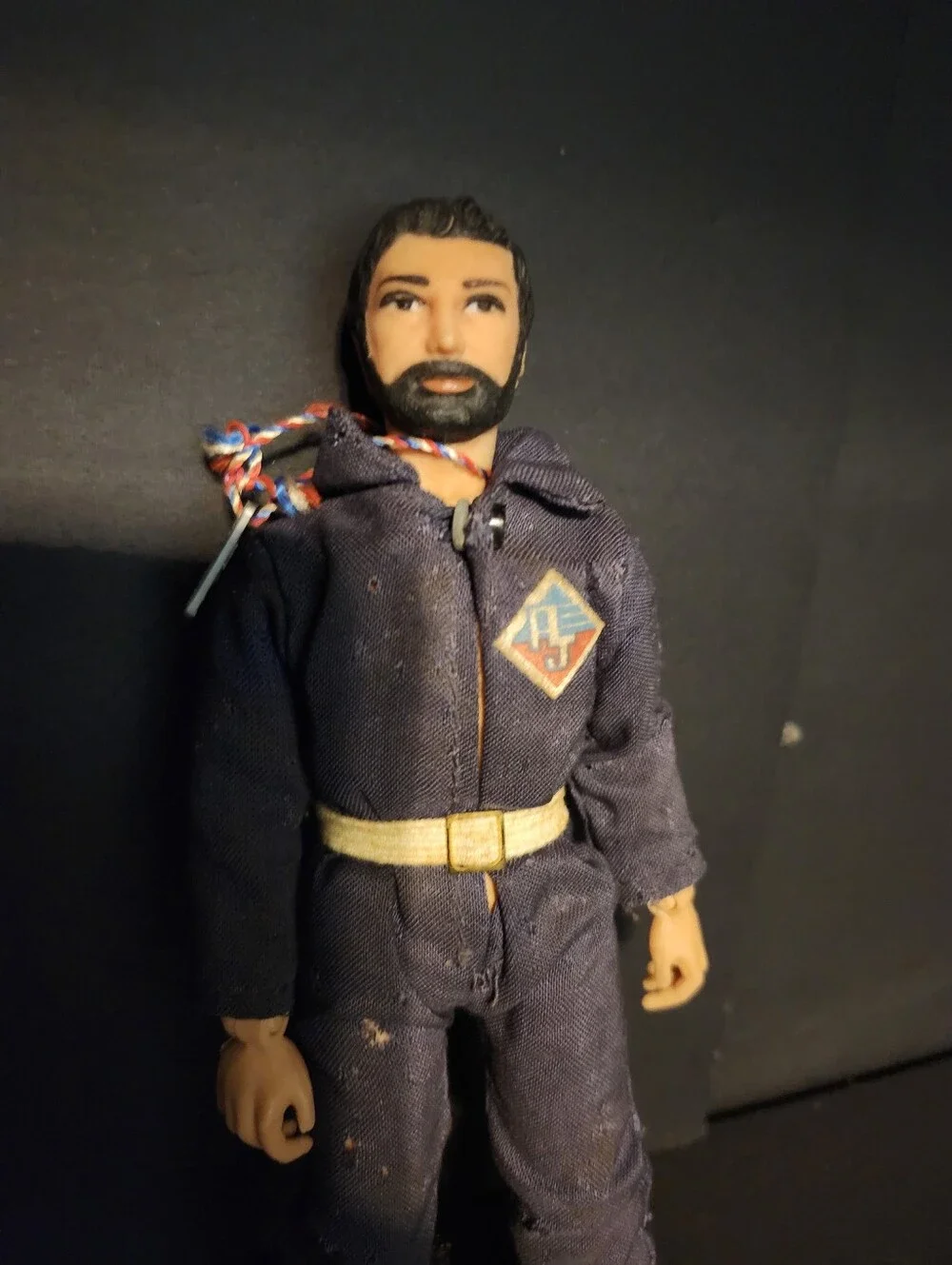 Vintage Action Jackson Male Action Figure in Navy Jumpsuit